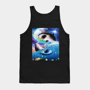 Yin-Yang Sharks, Rainbow Space Shark Tank Top